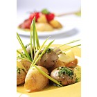 Vegetarian potato and mushroom dish