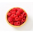 Bowl of fresh raspberries