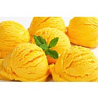 Yellow ice cream 