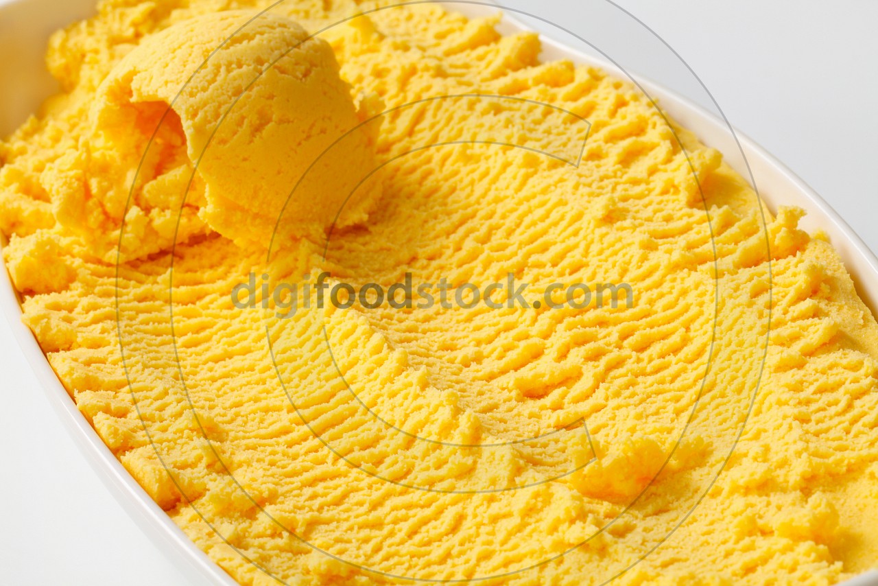 Yellow ice cream DIGIFOODSTOCK